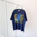 Vintage 90s Notre Dame Fighting Irish Competitor blue t shirt XL Graphic Tee – Premium Graphic · Great Gift For Fans