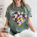 Mardi Gras Brushstroke Heart Shirt Fat Tuesday Festival Tee Louisiana Mardi Gras Coquette Shirt Mardi Gras Sweatshirt Gift Sweatshirt – Aesthetic Look · Perfect For Daily Wear