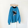 Vintage 90s San Jose Sharks hockey The game blue sweatshirt L Sweatshirt – Cozy Vibes · High-Quality Print