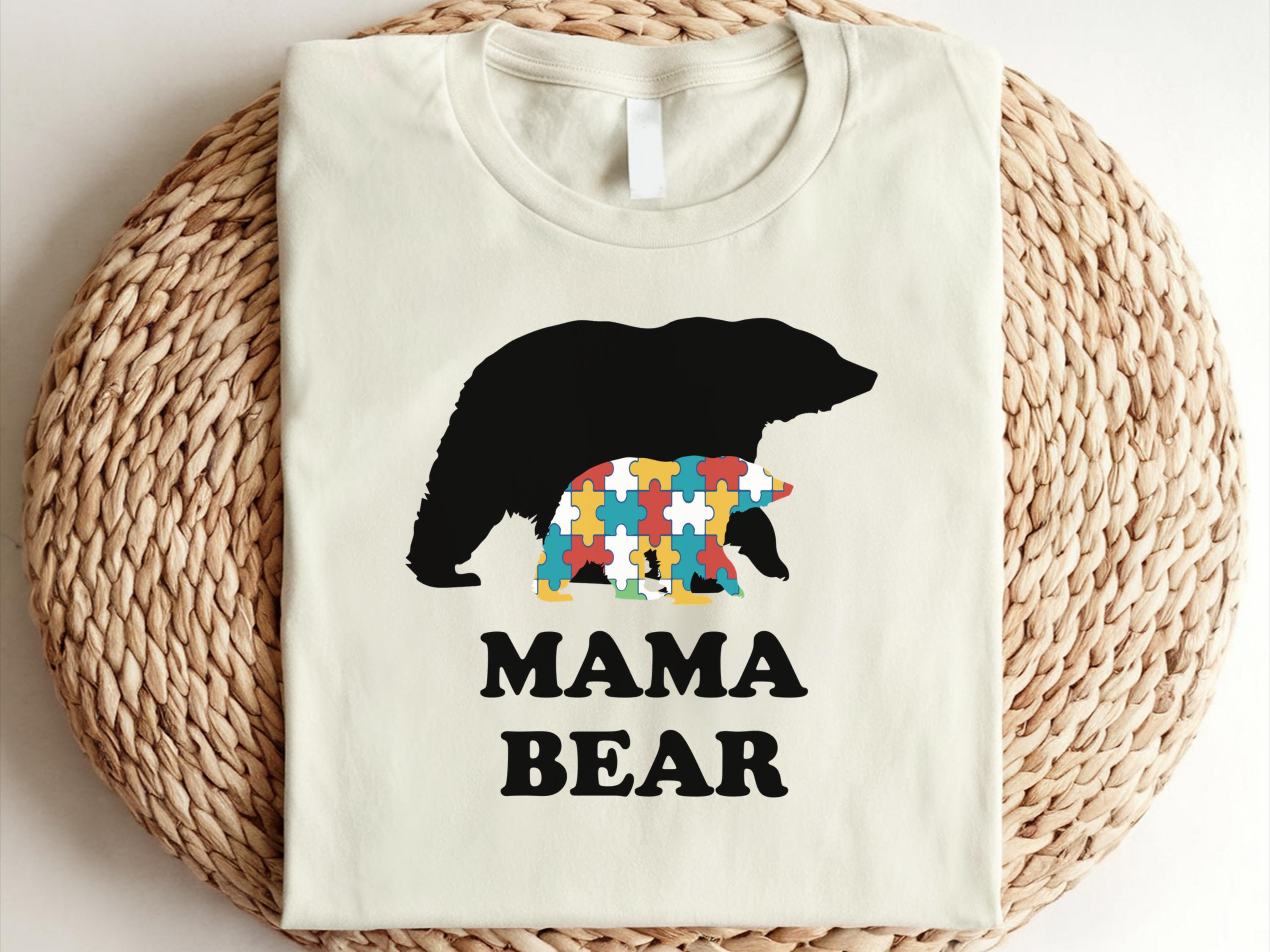 Autism Mama Bear Shirt Autism Awareness Shirt Mom Autism Awareness Shirt Autism Shirts Mom Special Ed Mom Shirt Autism Mother Shirt Graphic Tee – Aesthetic Look · Perfect For Daily Wear