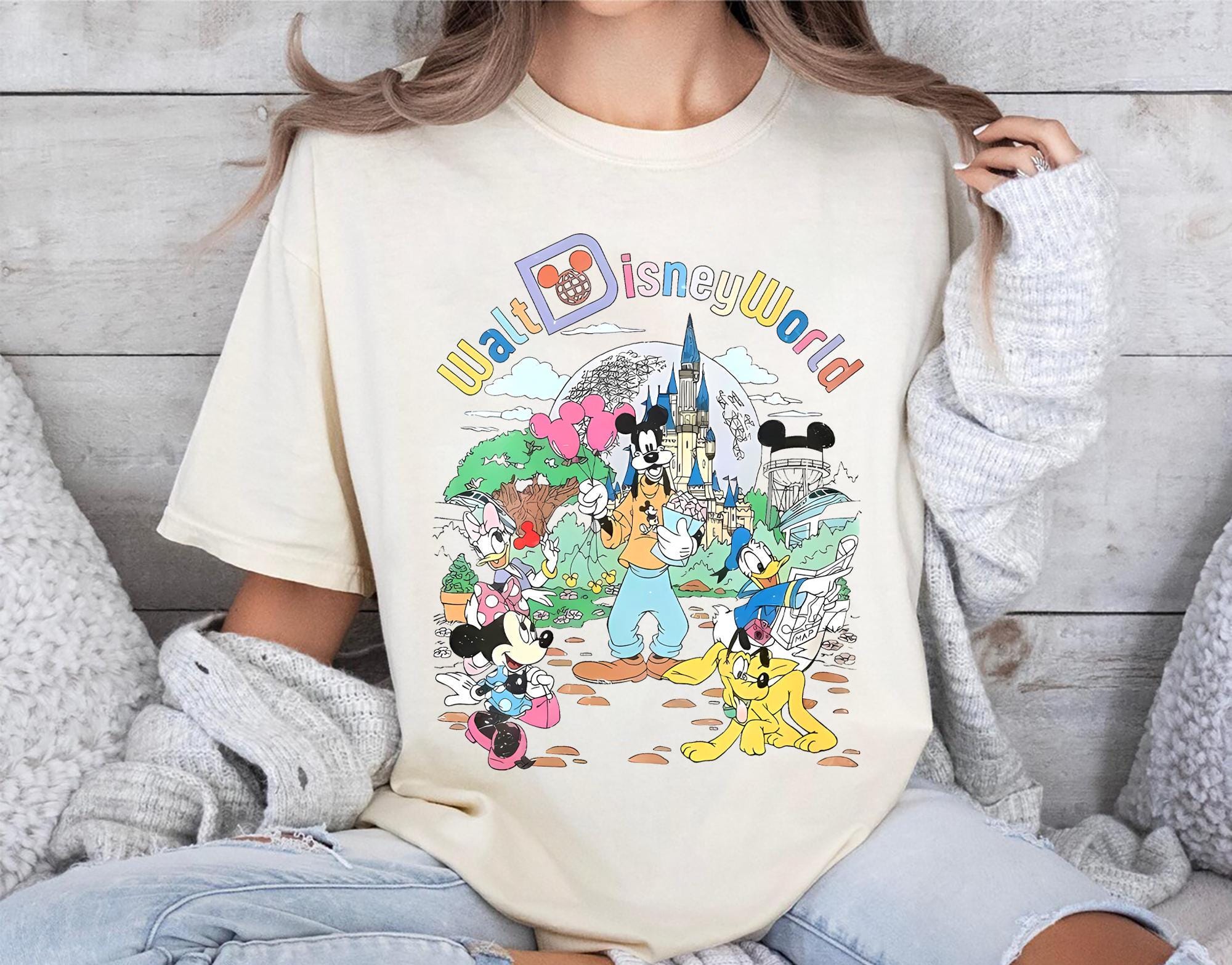 Retro Walt Disney World Shirt Vintage Disney 2025 Trip Tee Mickey and Friends Shirt Gift Disney Family Vacation T shirt Graphic Tee – Aesthetic Look · Must-Have Style