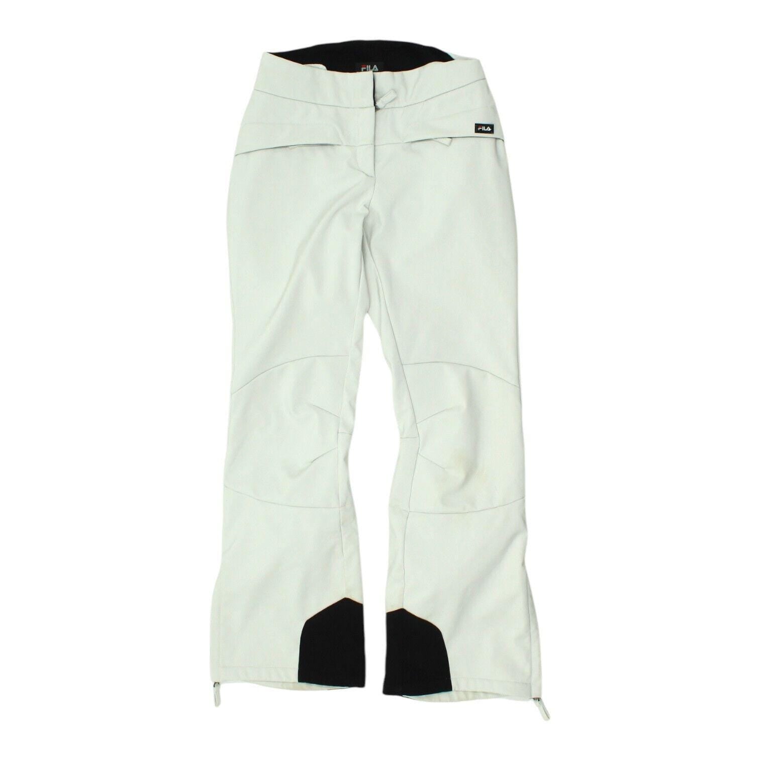 Fila White Ski Trousers Vintage Womens Designer Winter Sport Snow Pants Skiing Graphic Tee – Soft Feel · Must-Have Style