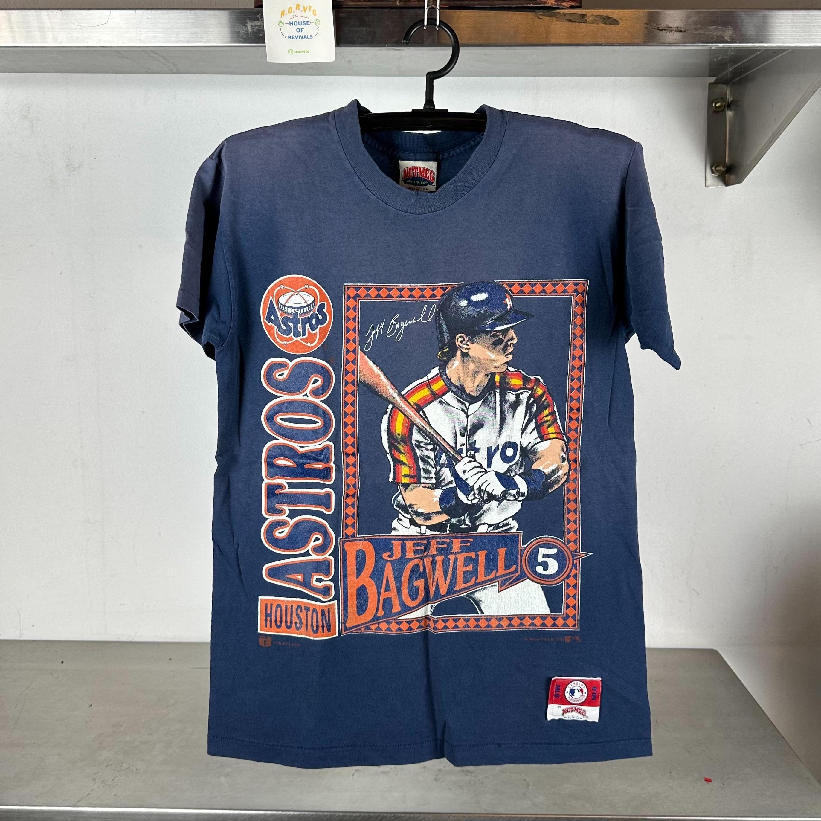 Vintage 1992 Jeff Bagwell Houston Astros MLB Nutmeg Medium Single stitch T shirt Vintage Houston Astros Tshirt Vintage Baseball Tshirt Tote Bag – Cozy Vibes · Trending Graphic Apparel