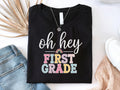 Oh Hey First Grade Shirt First Grade Shirts Teacher Team T Shirt Gifts For Teachers First Grade Shirt 1st Grade Teacher Back To School Graphic Tee – Premium Graphic · Top Pick For Any Outfit