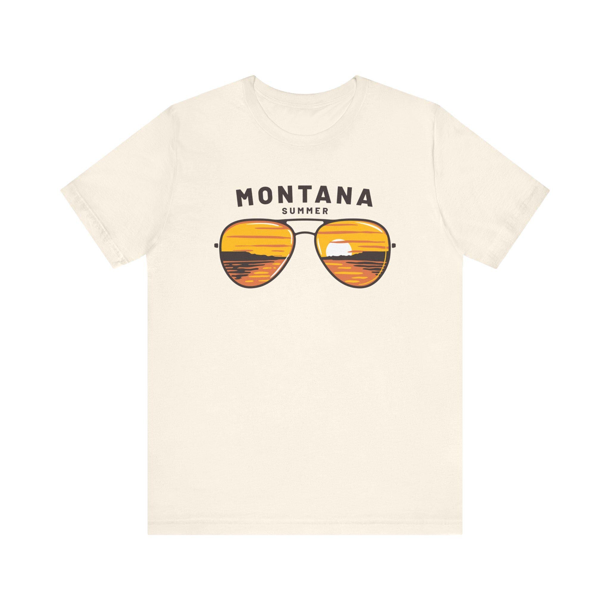 Montana T Shirt Sunglasses Lake Graphic Montana Tee Graphic Tee – Warm & Stylish · Trending Graphic Apparel