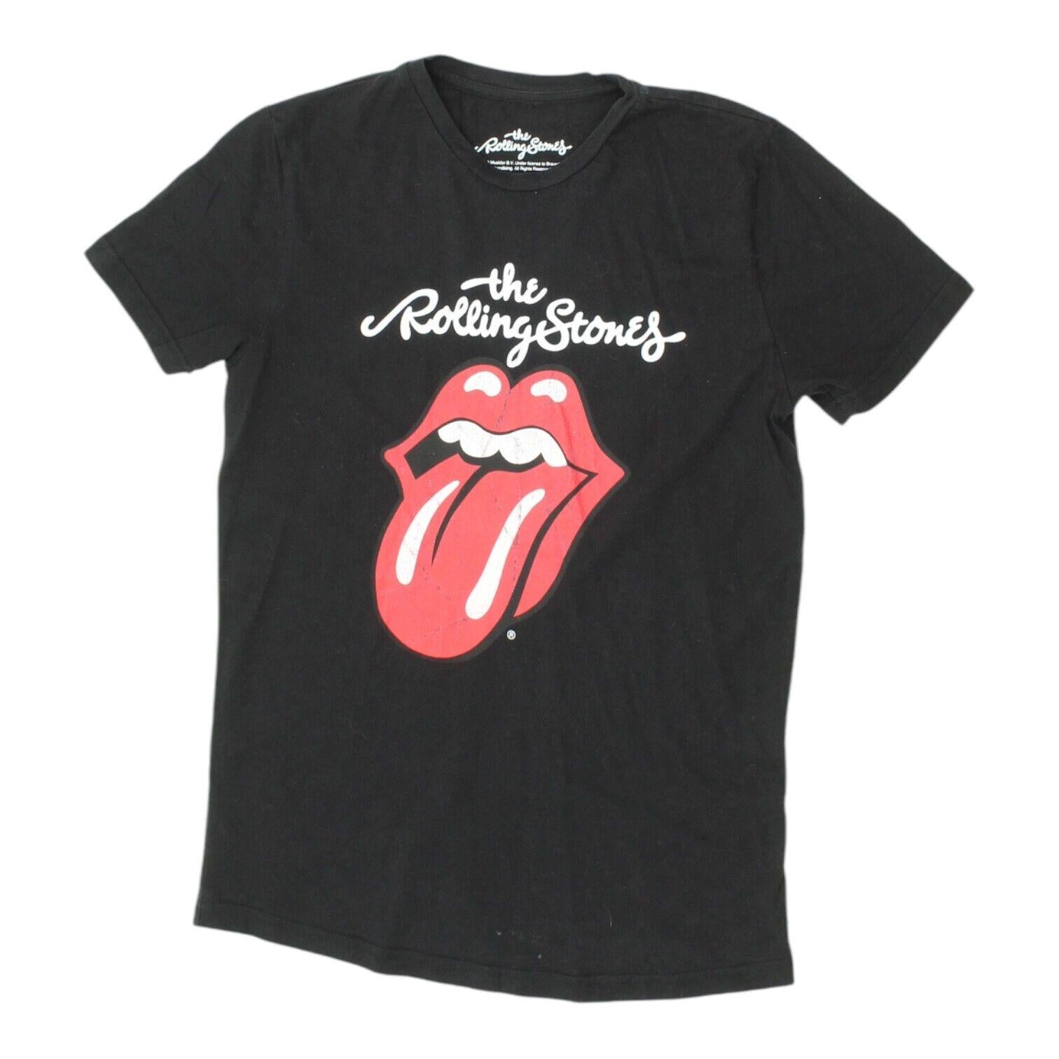 The Rolling Stones Tshirt Womens Black Casual Rock Band Lips Logo Music Tee Graphic Tee – Everyday Comfort · High-Quality Print