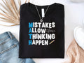 Mistakes Allow Thinking Happen Shirt Math Coach Shirt Gifted Shirt Math Teacher Gifted Shirt Math Teacher Math Teacher Tee Shirt Graphic Tee – Fan Favorite · High-Quality Print