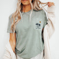 Key West Florida Palm Tree Pocket Tee Summer Coastal Vibes Top Beach Apparel Comfort Colors Graphic T Shirt Graphic Tee – Easygoing Wear · Trending Graphic Apparel