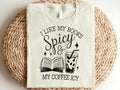 I Like My Books Spicy My Coffee Icy Shirt Coffee Tee Shirt Ice Coffee Lovers Shirt Ice Coffee Shirts Gifted Coffee Lover Shirt Graphic Tee – Warm & Stylish · Top Pick For Any Outfit