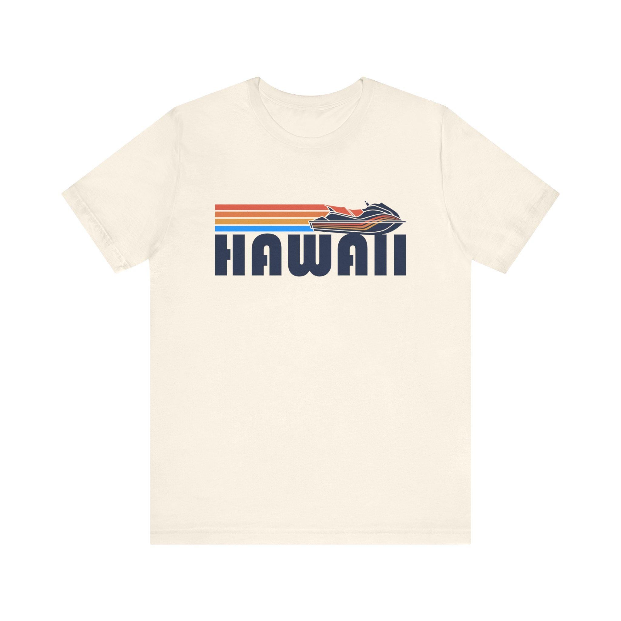 Hawaii T Shirt Retro Jetski PWC Graphic Hawaii Tee Graphic Tee – Aesthetic Look · Top Pick For Any Outfit