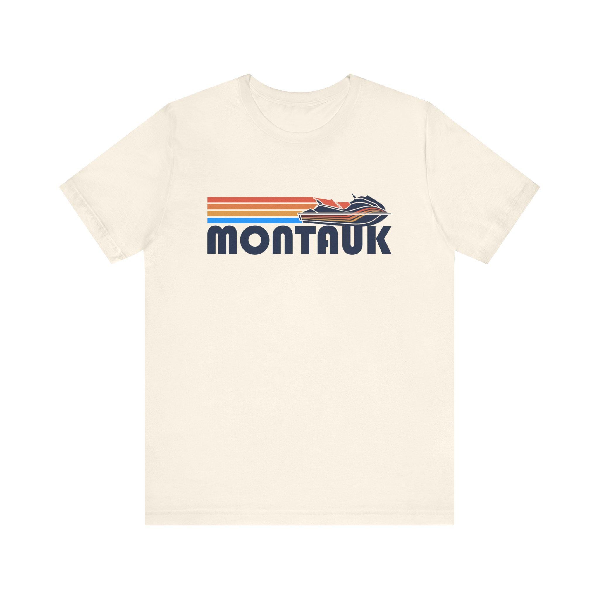 Montauk New York T Shirt Retro Jetski PWC Graphic Tee Graphic Tee – Feel-Good Design · Must-Have Style