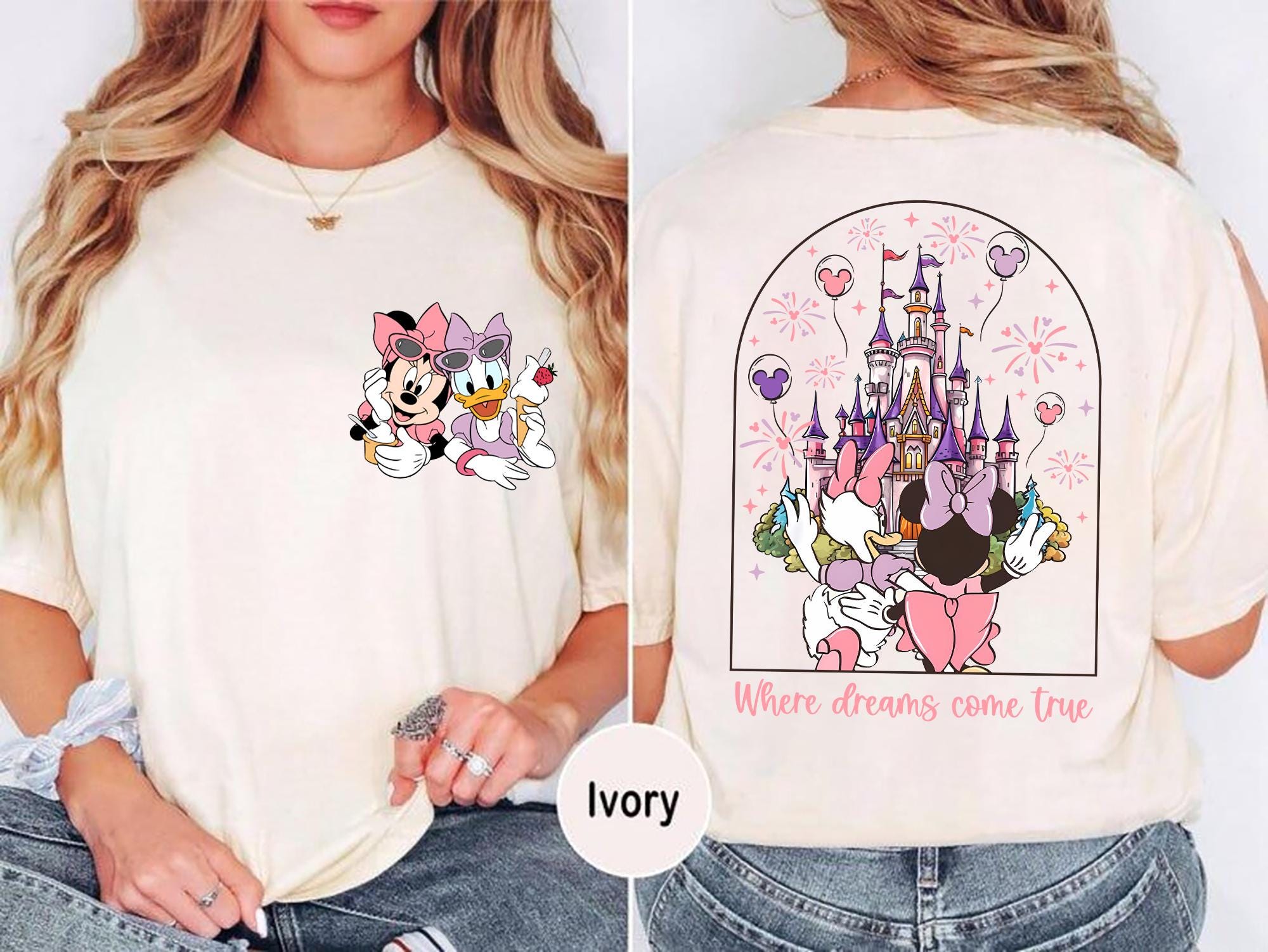 Minnie and Daisy Besties Shirt Daisy and Minnie T shirt Magic Kingdom Shirt Disney Besties Tee Disney Gift Friends Shirt Graphic Tee – Soft Feel · Must-Have Style