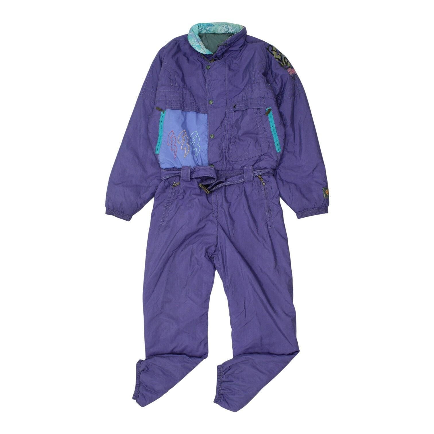 Vintage Mens Ski Suit Virage Retro Purple Winter Sportswear Snowsuit VTG Graphic Tee – Soft Feel · Trending Graphic Apparel