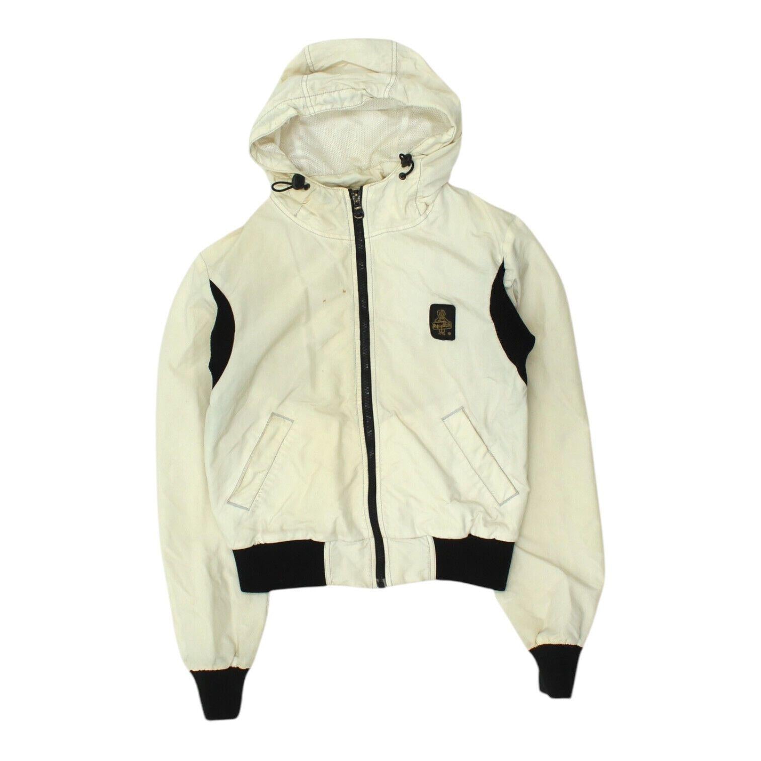 Refrigiwear Womens Beige Jacket Vintage Full Zip Designer Hooded Coat Hoodie Hoodie – Warm & Stylish · Perfect For Daily Wear