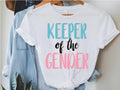 Keeper of the Gender Shirt Gender Reveal Shirt Pink Or Blue Gender Reveal Shirt Baby Shower Gifted Shirt Pregnancy Shirt Gender Reveal Graphic Tee – Warm & Stylish · Top Pick For Any Outfit