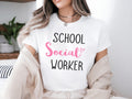School Social Worker Shirt Social Worker Therapist Shirt Social Worker Shirt Gift School Gift For Social Worker Shirt Therapist Graphic Tee – Feel-Good Design · Trending Graphic Apparel