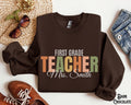 Custom Teacher Sweatshirt Crewneck Sweater Fleece First Grade Second Grade Third Grade Forth Grade Fifth Grade Personalized Name Sweatshirt – Warm & Stylish · High-Quality Print