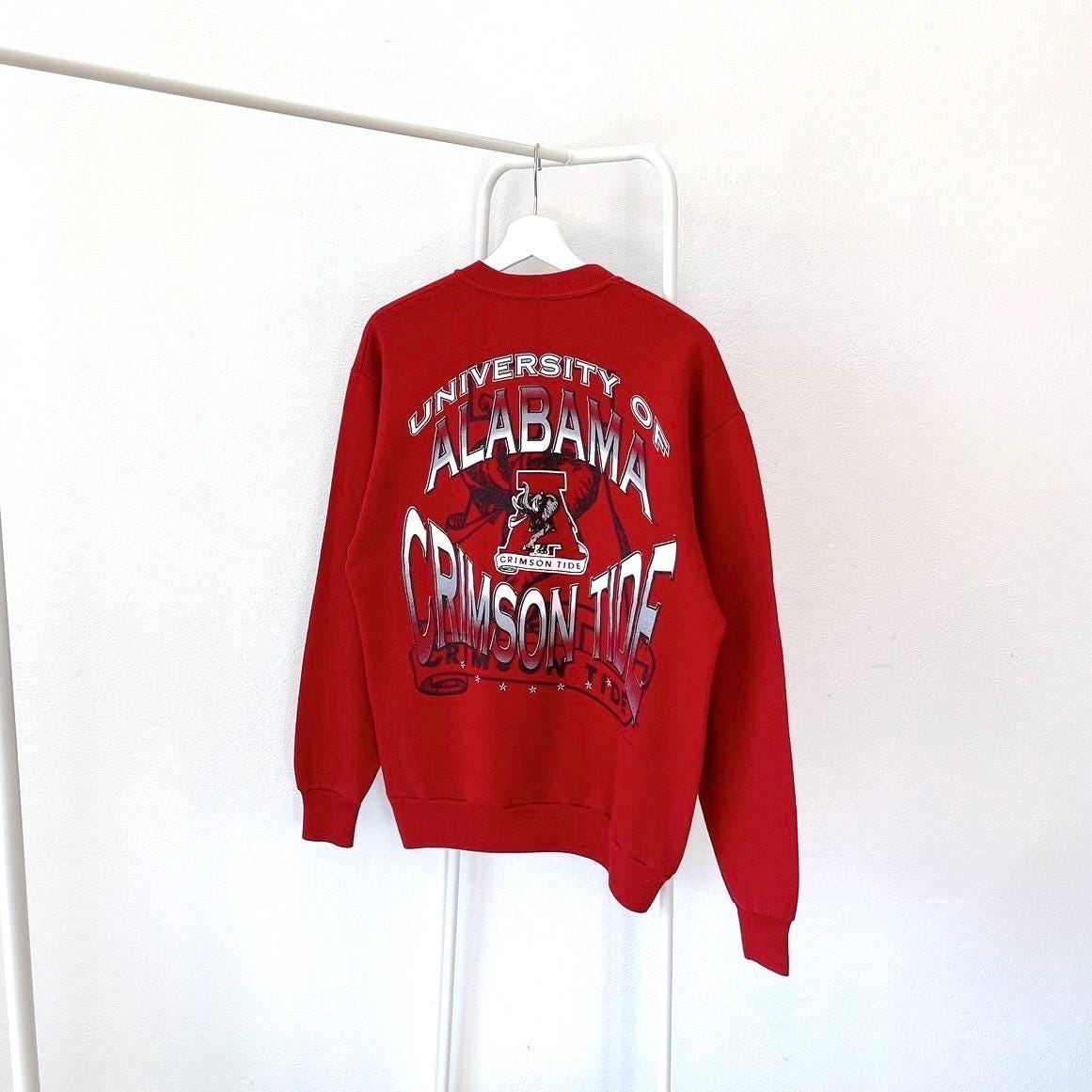 90s Alabama Crimson Tide NCAA red sweatshirt M Sweatshirt – Bold Style · Great Gift For Fans