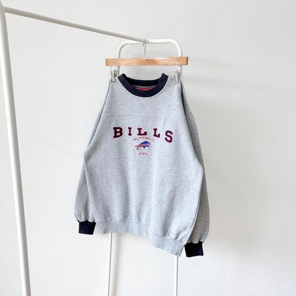 Vintage 90s Buffalo bills NFL football vintage NFL gray sweatshirt M Sweatshirt – Bold Style · High-Quality Print
