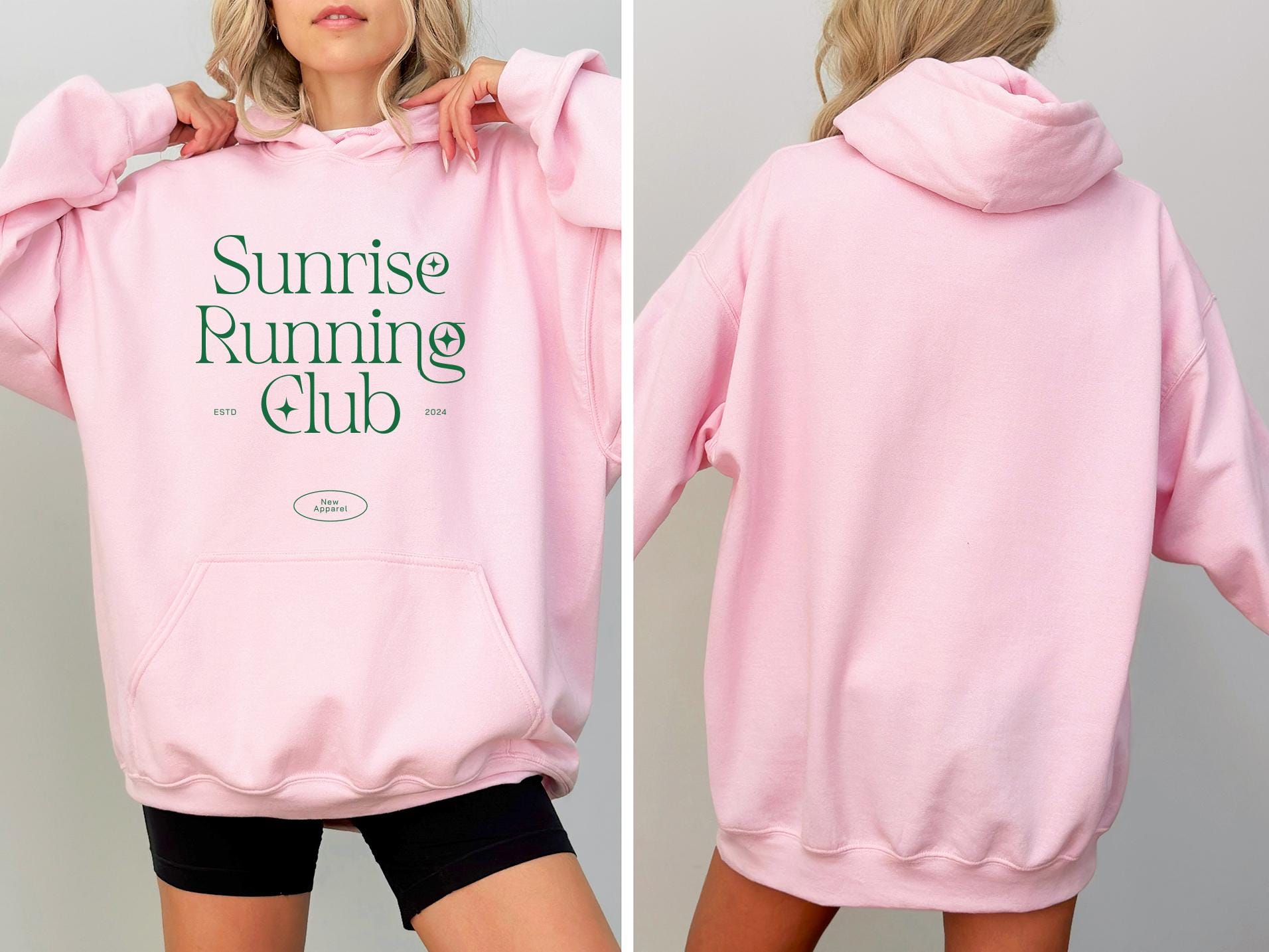 Sunrise Running Club Hoodie Lufer Hoodie Running Hoodie Geschenk fr Jogger Marathon Pullover Sportlicher Kapuzenpulli Hoodie – Everyday Comfort · High-Quality Print