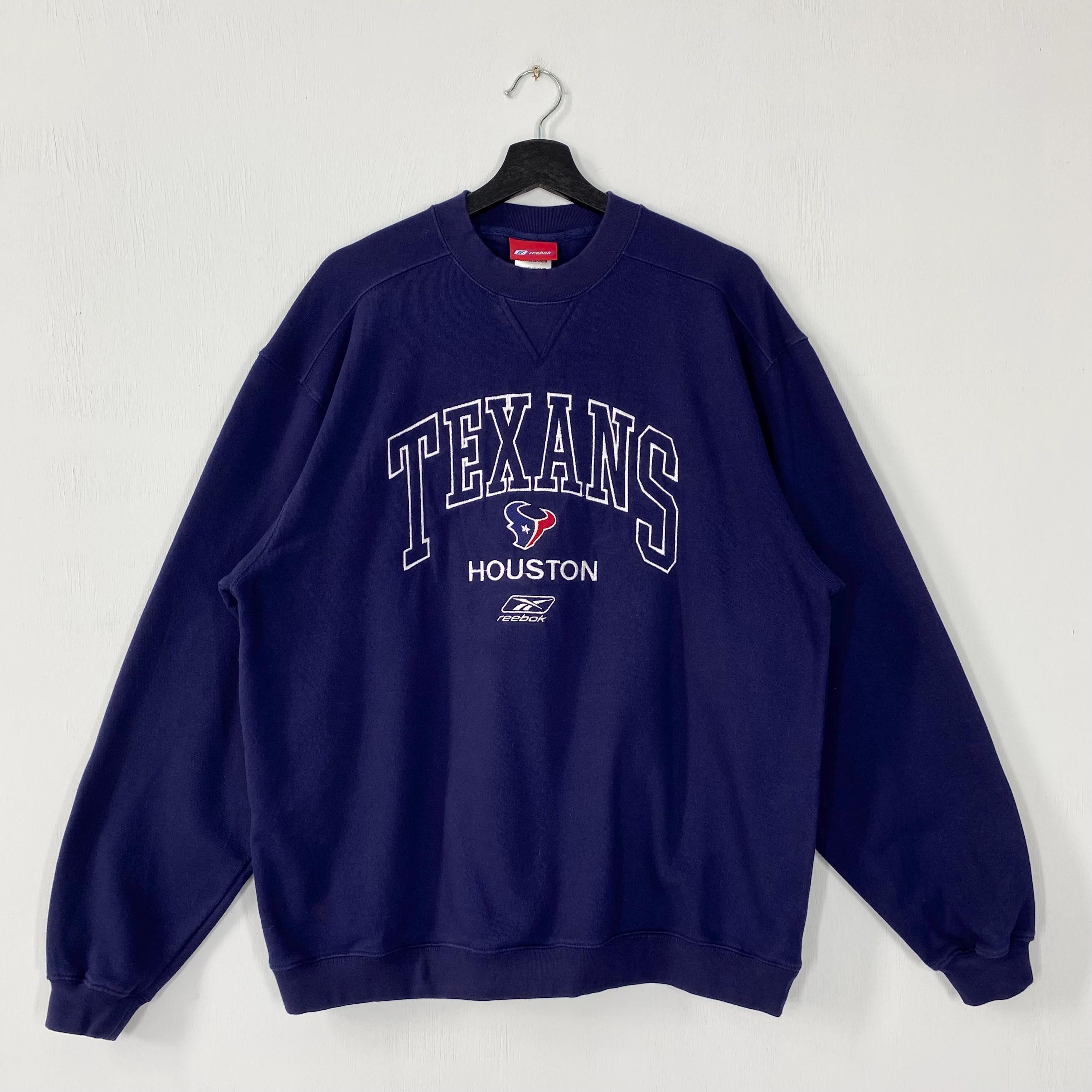 Vintage Houston Texans Sweatshirt Houston Texans Crewneck Houston Texans Sweater Sportswear NFL Houston Texans Embroidered Logo Blue Medium Sweatshirt – Easygoing Wear · Great Gift For Fans