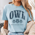Owl Enthusiast Shirt Owl Lover Gift Bird Watching Tee for Casual Wear Nature Lovers Graphic Tee – Cozy Vibes · Must-Have Style