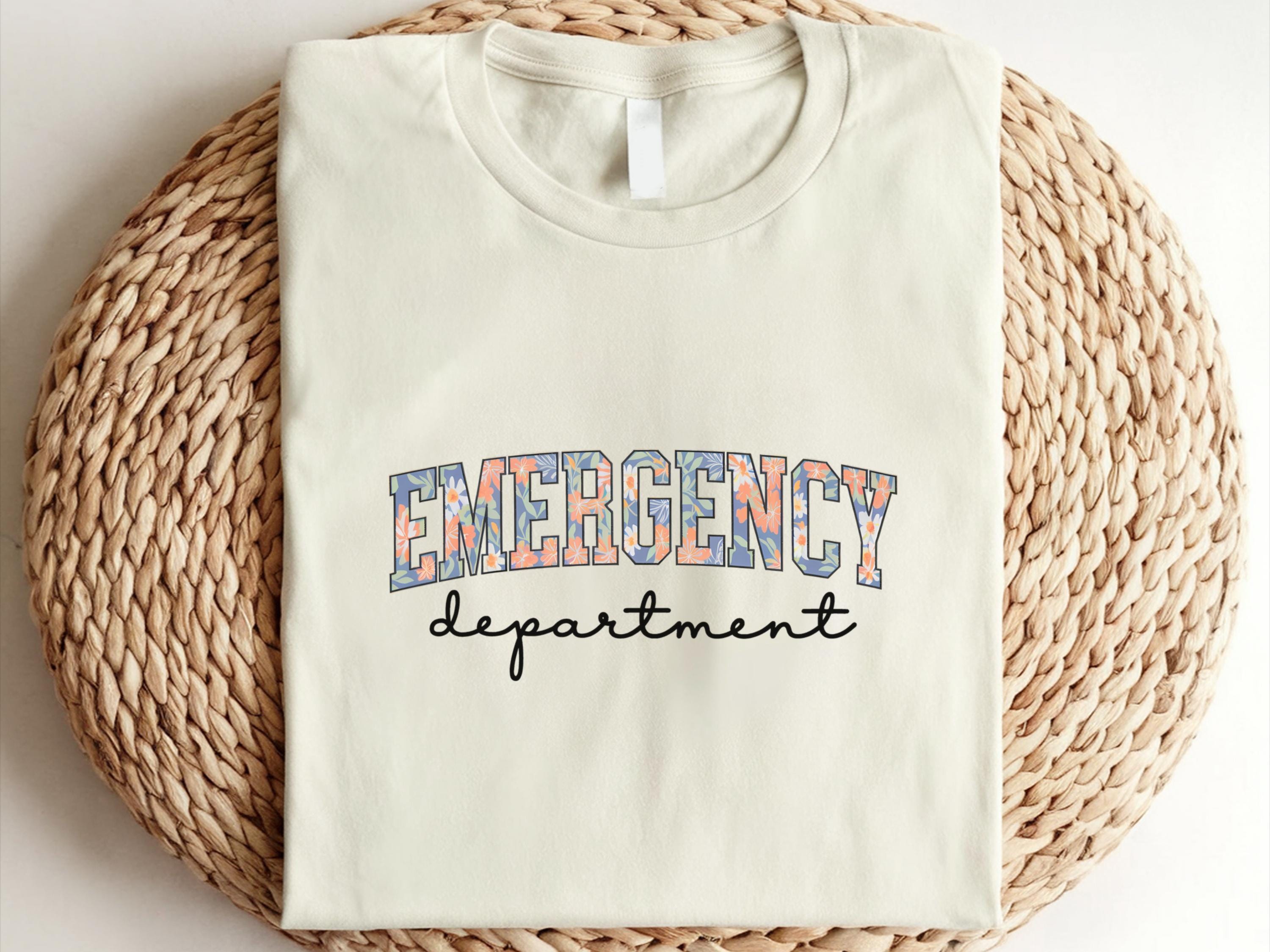 ER Nurse Emergency Department Shirt Emergency Department Shirt Emerg Nurse Shirt Emerg Nurse Gift ER Nurse Gift Emergency Nursing Shirt Graphic Tee – Aesthetic Look · Great Gift For Fans