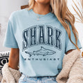 Shark Enthusiast Shirt Shark Lover Tee for Shark Week Ocean Animal Apparel Cute Ocean Gift for Marine Life Fans Graphic Tee – Premium Graphic · Trending Graphic Apparel