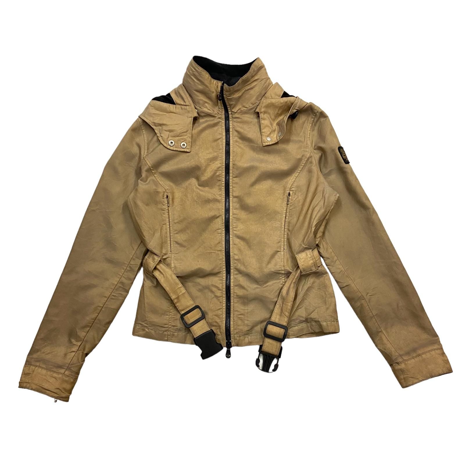 RefrigiWear Womens Brown Jacket Vintage Waterproof Hooded Rain Coat Hoodie Hoodie – Premium Graphic · High-Quality Print