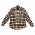 Daniele Alessandrini Flannel Shirt Mens Brown Plaid Snap Popper Designer Graphic Tee – Feel-Good Design · Top Pick For Any Outfit
