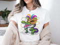 Mardi Gras Crocodile Women Mardi Gras Costume Mardi Gras Shirt Alligator Fat Tuesday Carnival Shirt Carnival Mardi Gras Shirts Graphic Tee – Feel-Good Design · Perfect For Daily Wear