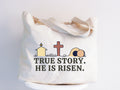 True Story He Is Risen tote bag Christian Tote Bag Easter Gift Bible Verse Tote Religious tote Jesus Easter Tote Women Easter Totes Tote Bag – Feel-Good Design · Great Gift For Fans