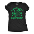 Feline Lucky Right Now St Patrick Day Shirt Luck Of The Irish Green Clover Shirt Woman Ireland Tee Woman Funny Shirts Women Cat Shirts Graphic Tee – Bold Style · Top Pick For Any Outfit