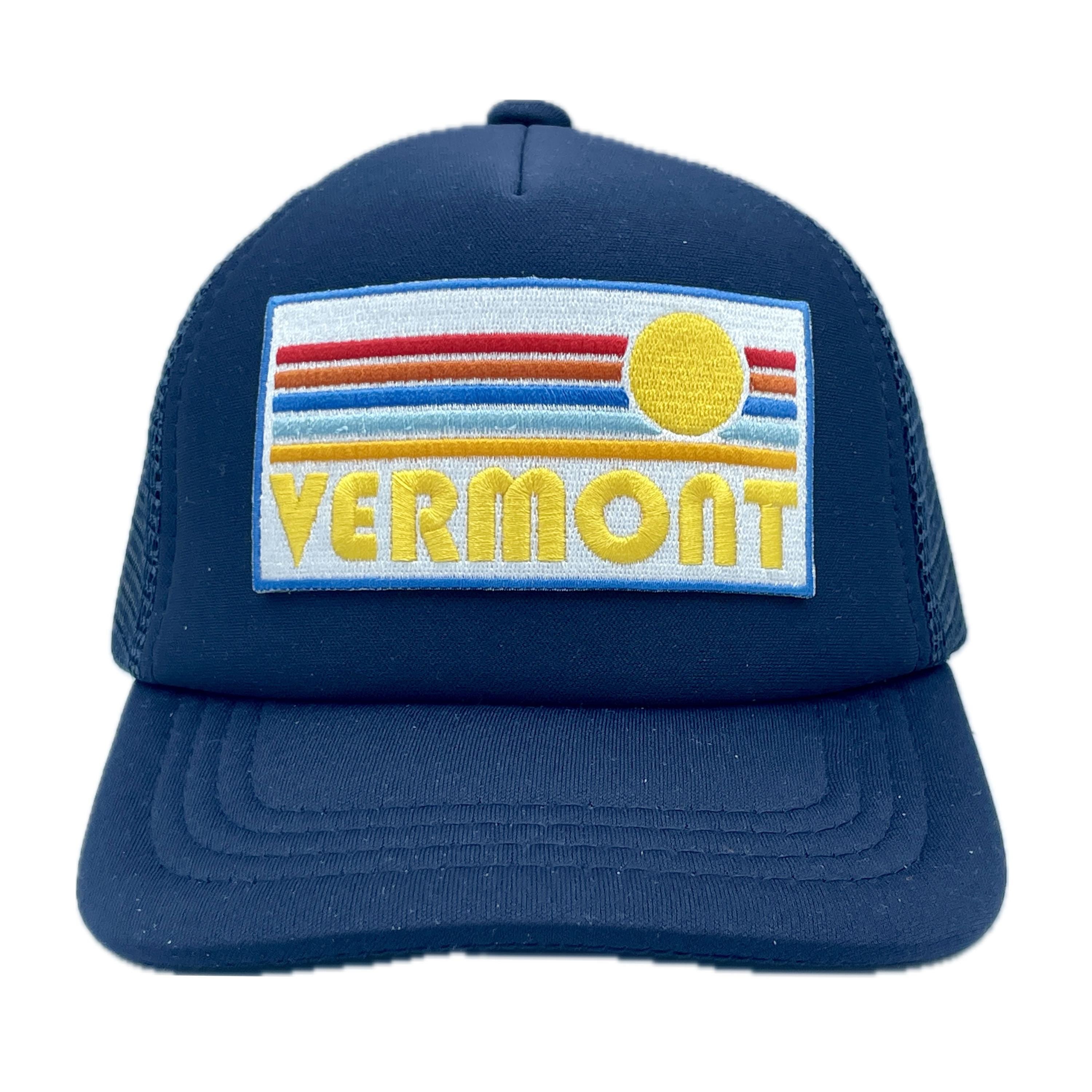 Baby Vermont Trucker Hat Infant Hat 6 month 2 years Retro Sunset Graphic Tee – Everyday Comfort · Top Pick For Any Outfit