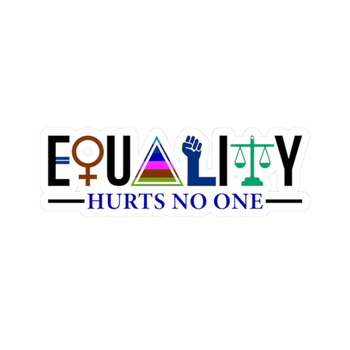 Equality Hurts No One Stickers LGBTQ Pride Accessories Laptop Decals Inclusive Gift Empowerment Decor Graphic Tee – Aesthetic Look · Great Gift For Fans
