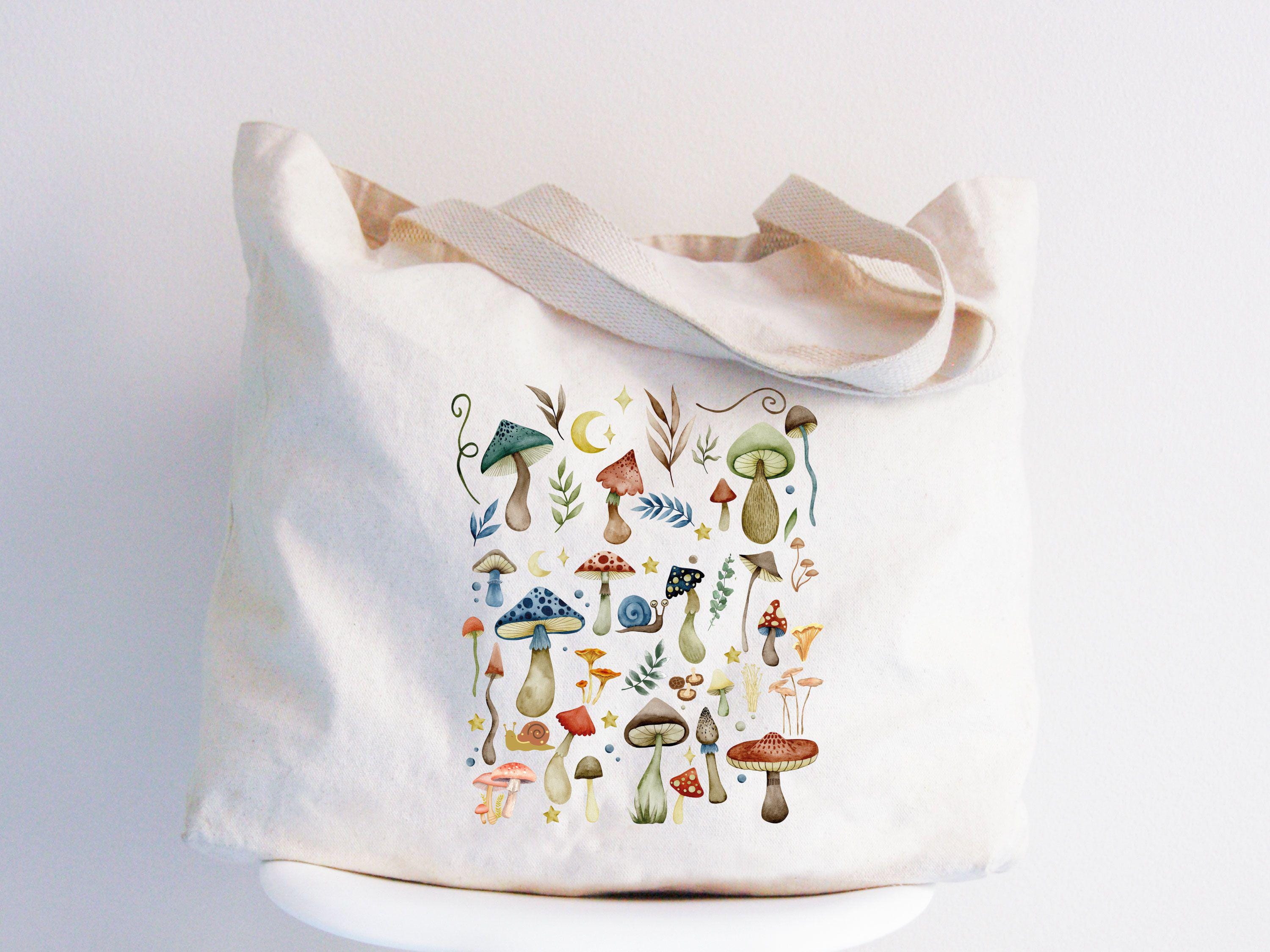 Mushroom Wildflower Tote Bag Floral Botanical Tote Mushroom Lover Gift Flower Shoulder Bag Vintage Flower Bag Mother Day GiftsCute Bag Tote Bag – Premium Graphic · Perfect For Daily Wear