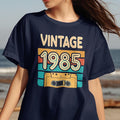 Vintage 1985 Cassette Tape Retro Graphic T Shirt 1980s Music Lover Shirt Nostalgic 80s Tee Retro Birthday Gift Classic 80s Apparel Graphic Tee – Bold Style · High-Quality Print