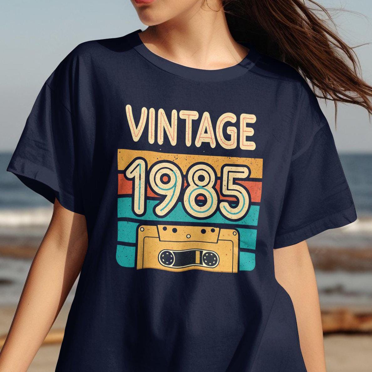 Vintage 1985 Cassette Tape Retro Graphic T Shirt 1980s Music Lover Shirt Nostalgic 80s Tee Retro Birthday Gift Classic 80s Apparel Graphic Tee – Bold Style · High-Quality Print