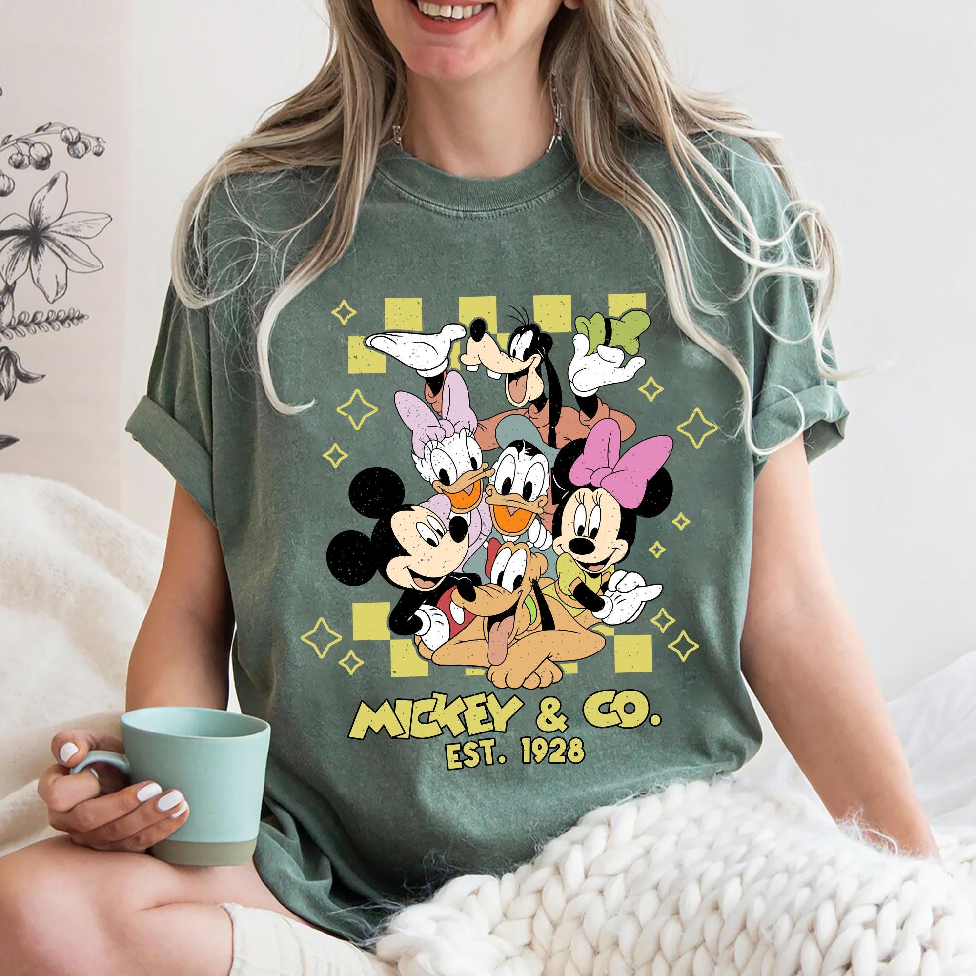 Disney Mickey and Co Checkered Shirt Walt Disney World Trip Tee Mickey Minnie Checkered T Shirt Disney Tee Disneyland Family Matching Tee Graphic Tee – Cozy Vibes · Perfect For Daily Wear