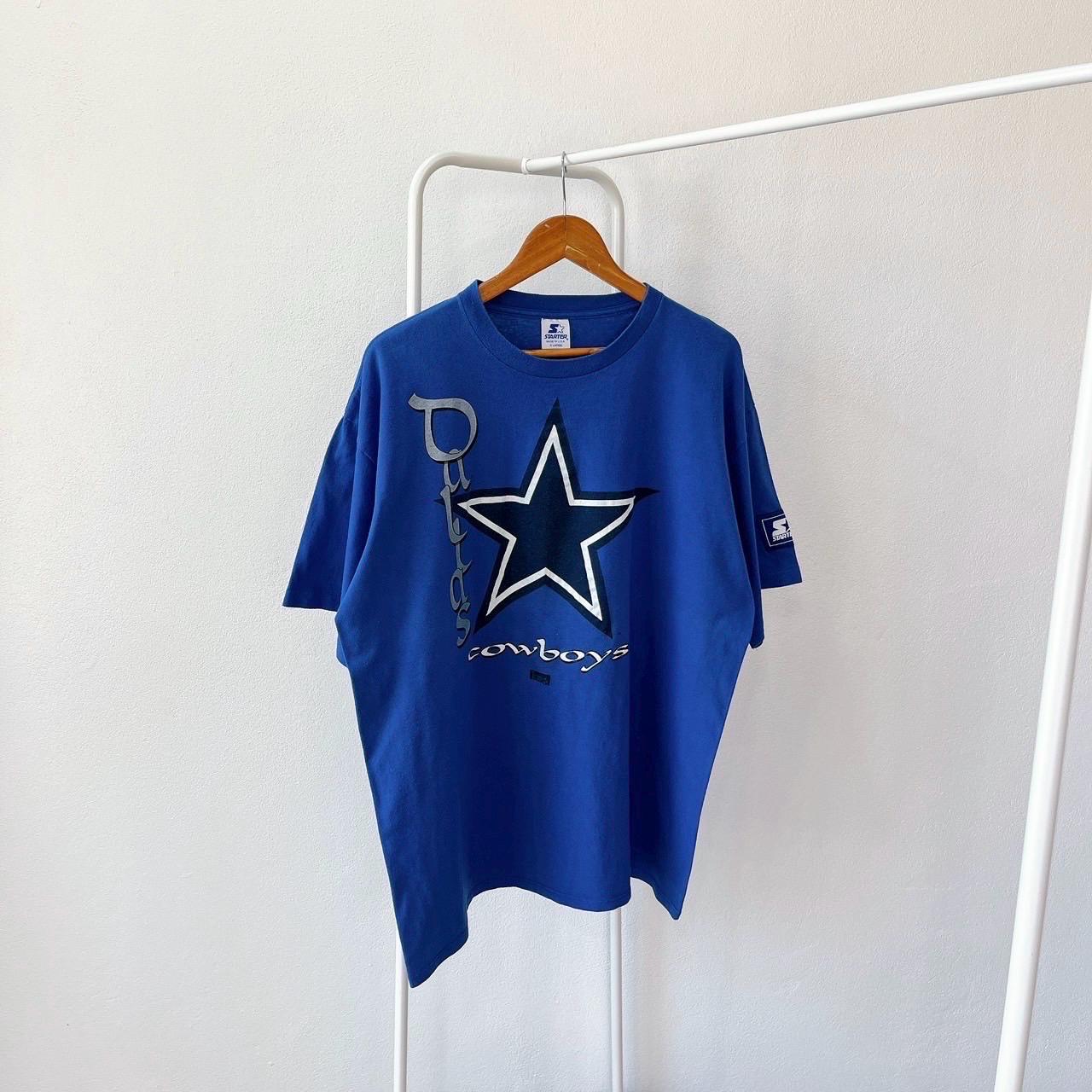 Vintage 90s Dallas Cowboys football Starter blue OVP t shirt XL Graphic Tee – Easygoing Wear · Must-Have Style