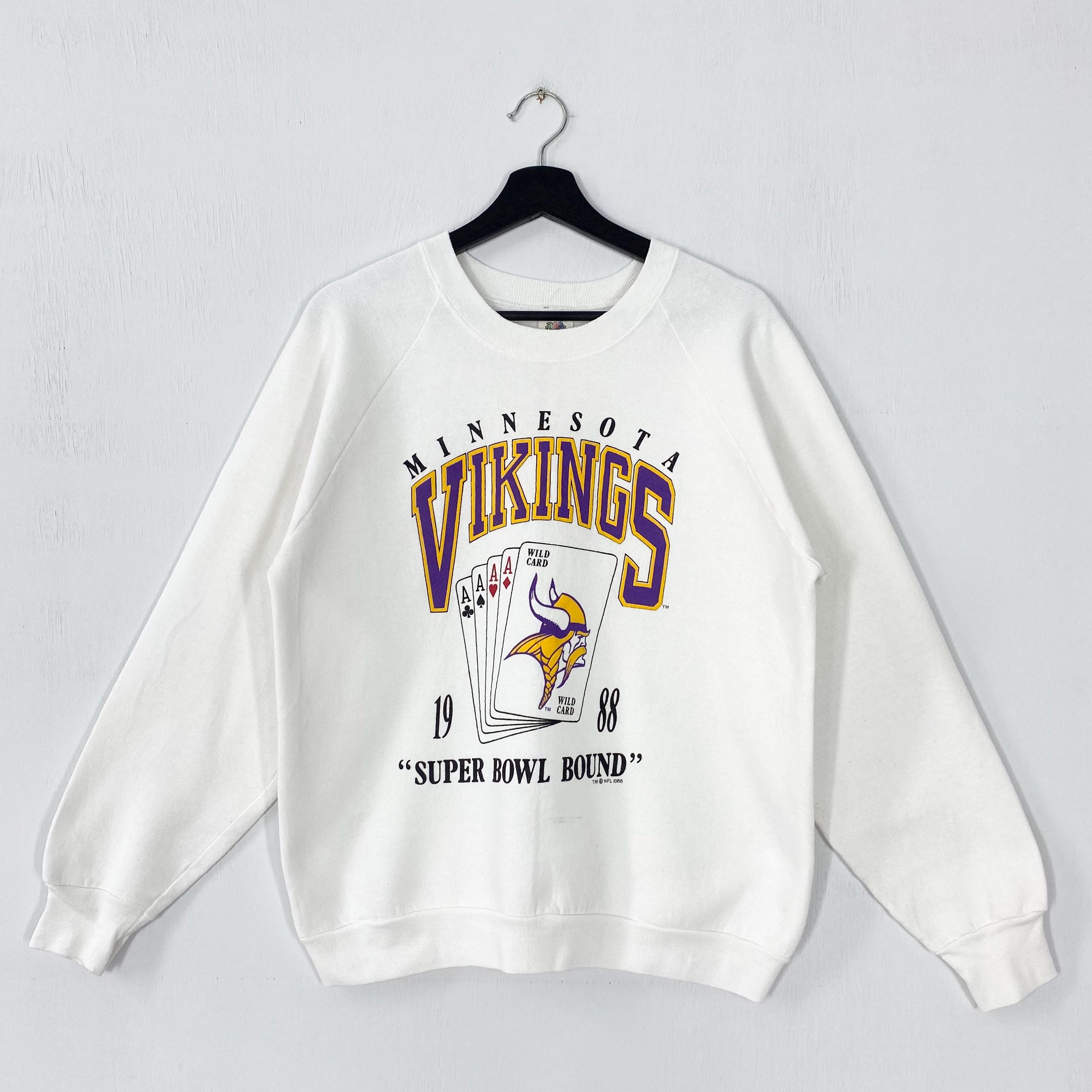Vintage 80s Minnesota Vikings Sweatshirt Minnesota Vikings Crewneck Vikings Sweater Sportswear NFL Minnesota Vikings Print Logo White Small Sweatshirt – Feel-Good Design · Must-Have Style