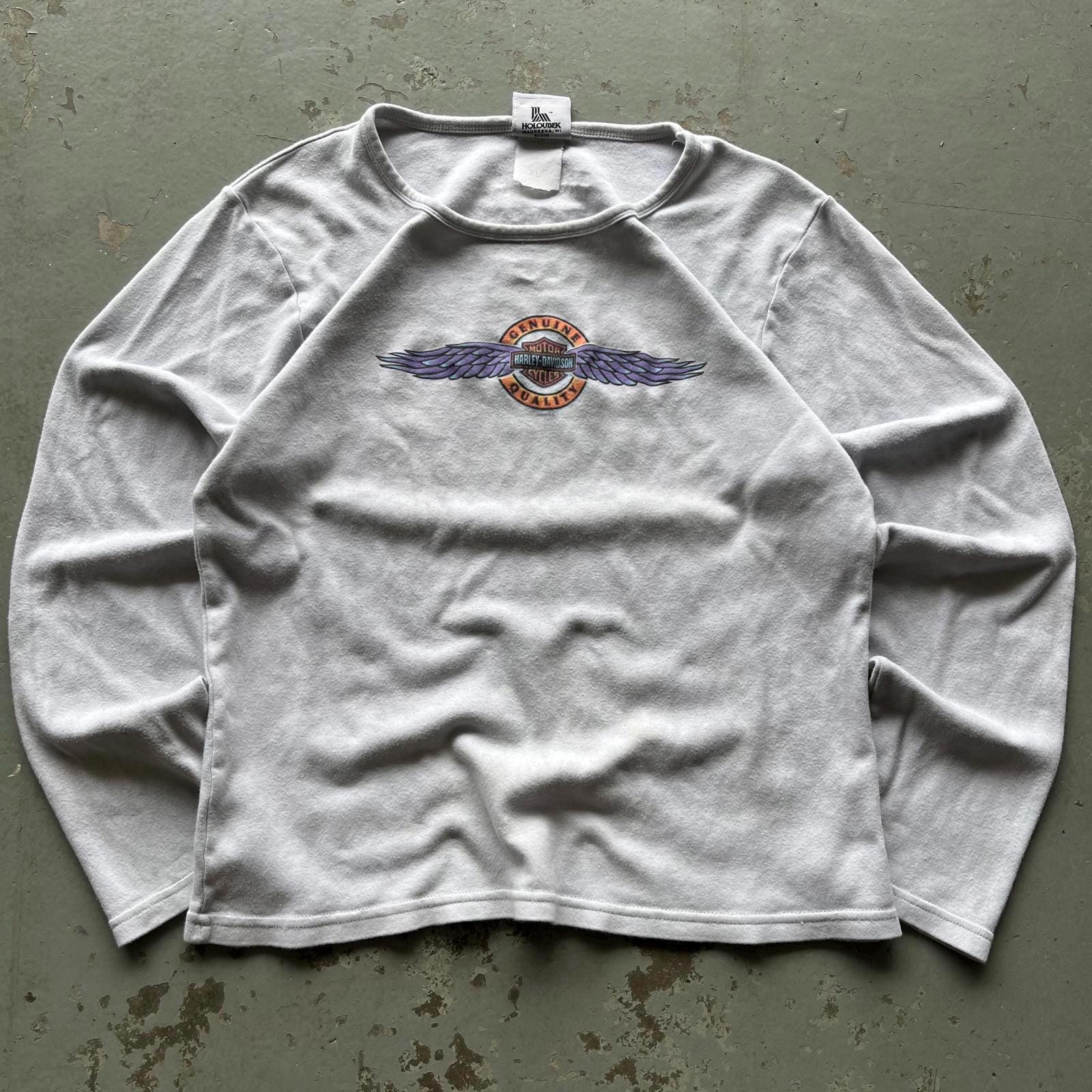 Vintage Y2K Harley Davidson Glitter Wings Grunge Biker Shirt Graphic Tee – Everyday Comfort · Must-Have Style