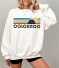 Colorado Sweatshirt Retro Mountain Unisex Crewneck Colorado Sweatshirt Personalization Available Sweatshirt – Premium Graphic · Must-Have Style