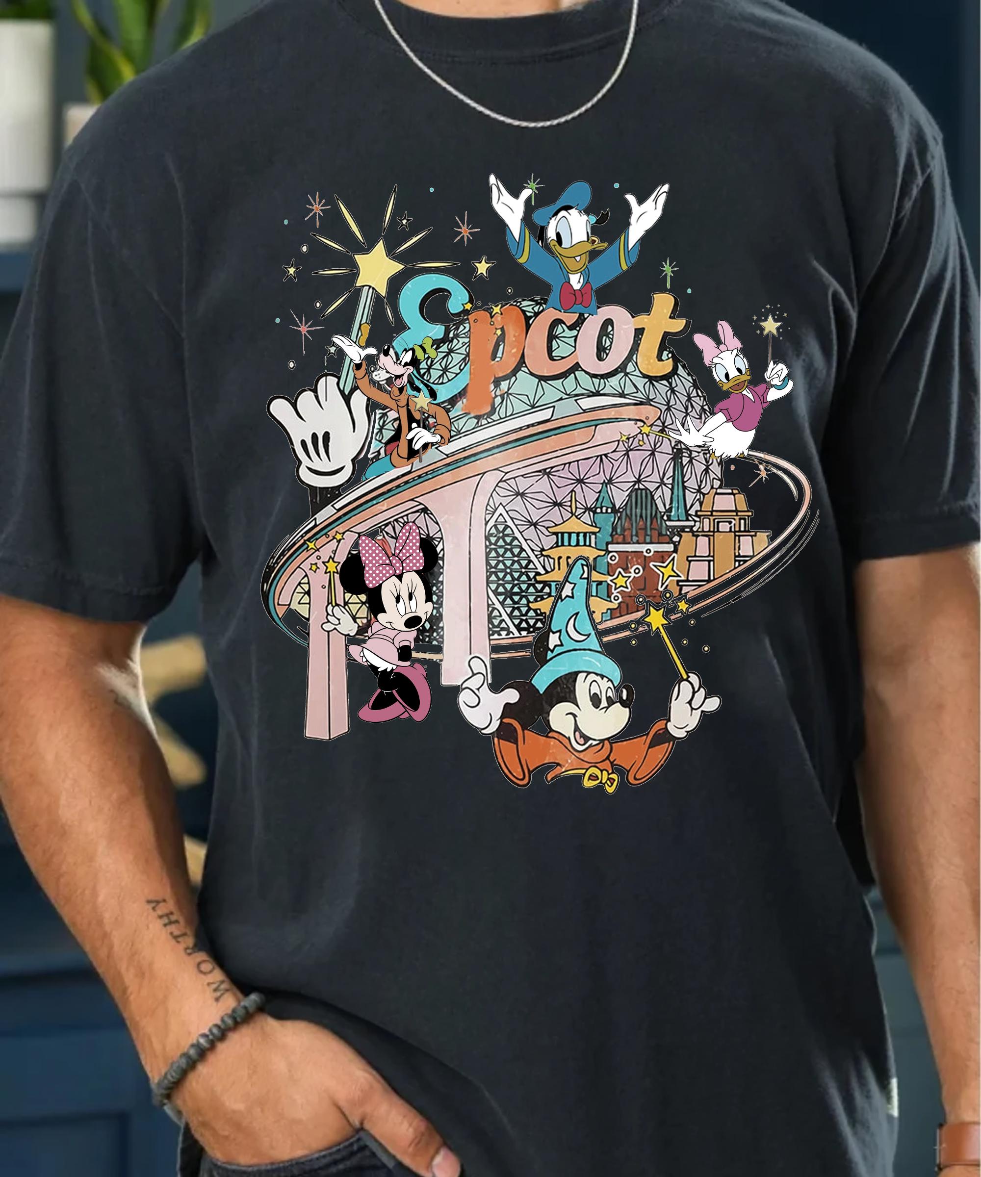 Disney Epcot Shirt Disney Retro Epcot Tee Disney Group Trip Shirt Vintage Disney Tee Disney Besties Disney Family Trip Matching Shirt Graphic Tee – Cozy Vibes · Top Pick For Any Outfit