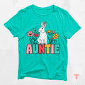 Auntie Easter Shirt Bunny Wildflowers Spring Tee Cute Auntie Gift Floral Easter Apparel Easter Celebration Outfit Graphic Tee – Premium Graphic · Top Pick For Any Outfit