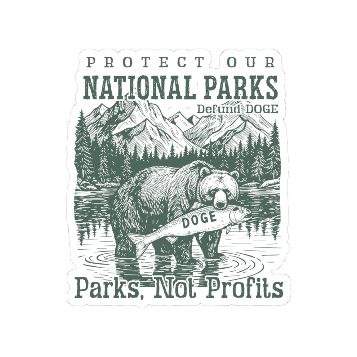 National Parks Kiss Cut Stickers Anti Trump Decal Elon Musk Protest Sticker Yosemite Joshua Park Political Activism Laptop Decal Graphic Tee – Cozy Vibes · Must-Have Style