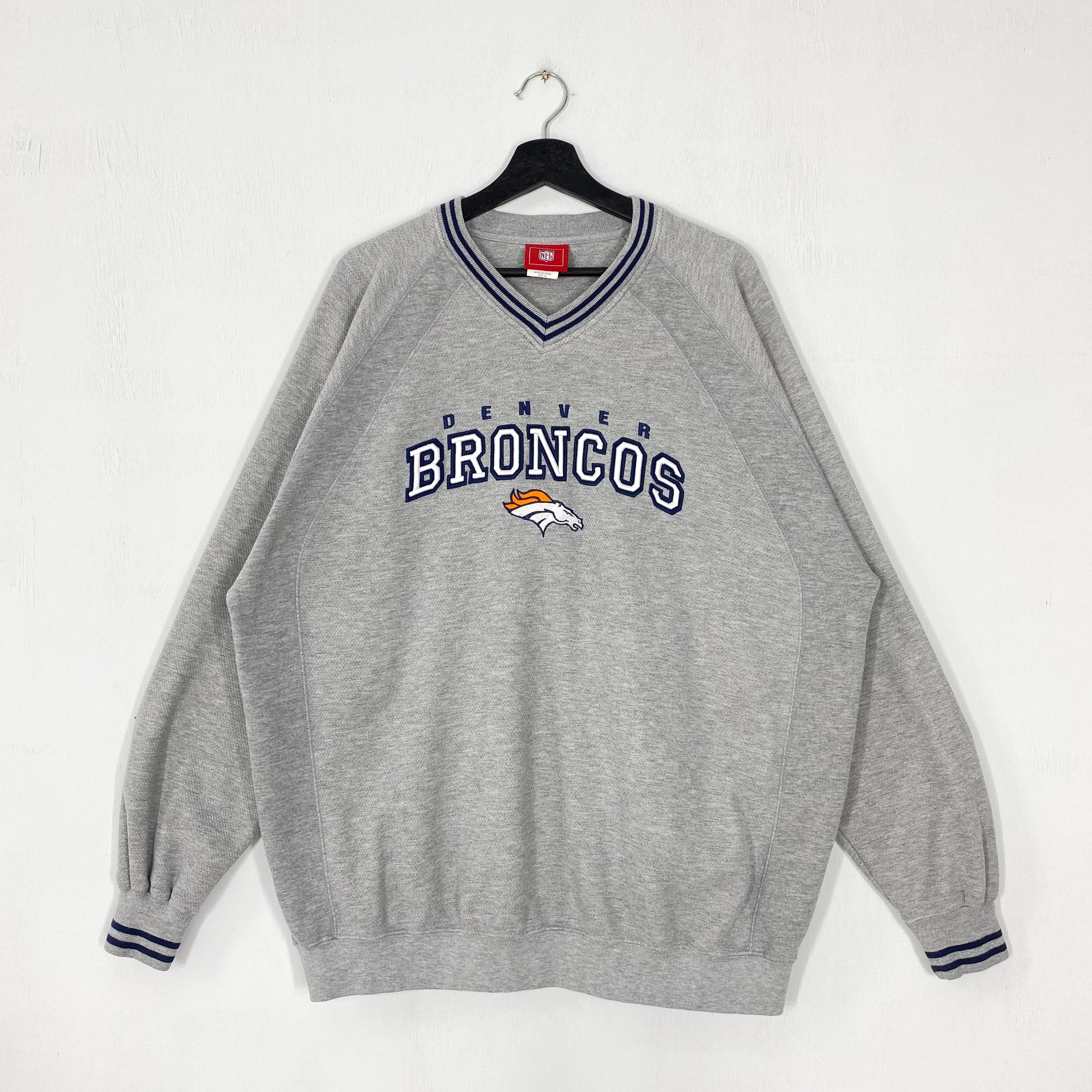 Vintage Denver Broncos Sweatshirt Denver Broncos Crewneck Broncos Sweater Pullover Sportswear NFL Denver Broncos Embroidered Logo XLarge Sweatshirt – Cozy Vibes · Top Pick For Any Outfit