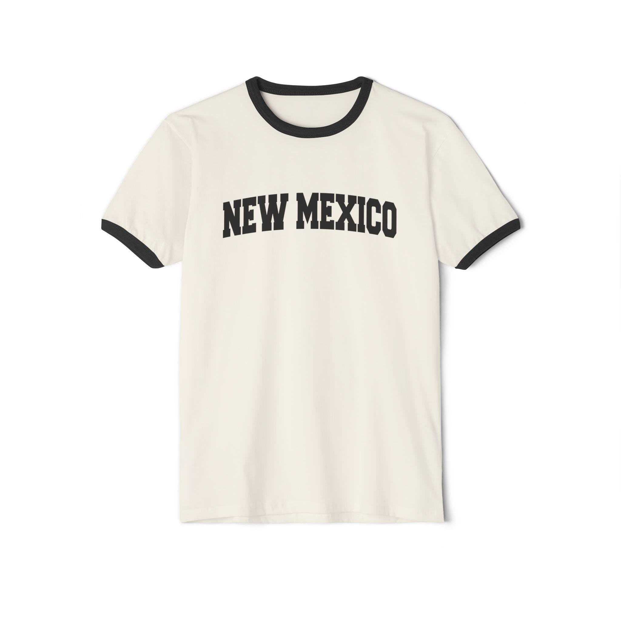 New Mexico Cotton Ringer Graphic Tee Unisex New Mexico T Shirt Vintage Style Tee Men39sWomen39s Tee Collegiate Style Graphic Tee – Premium Graphic · Must-Have Style