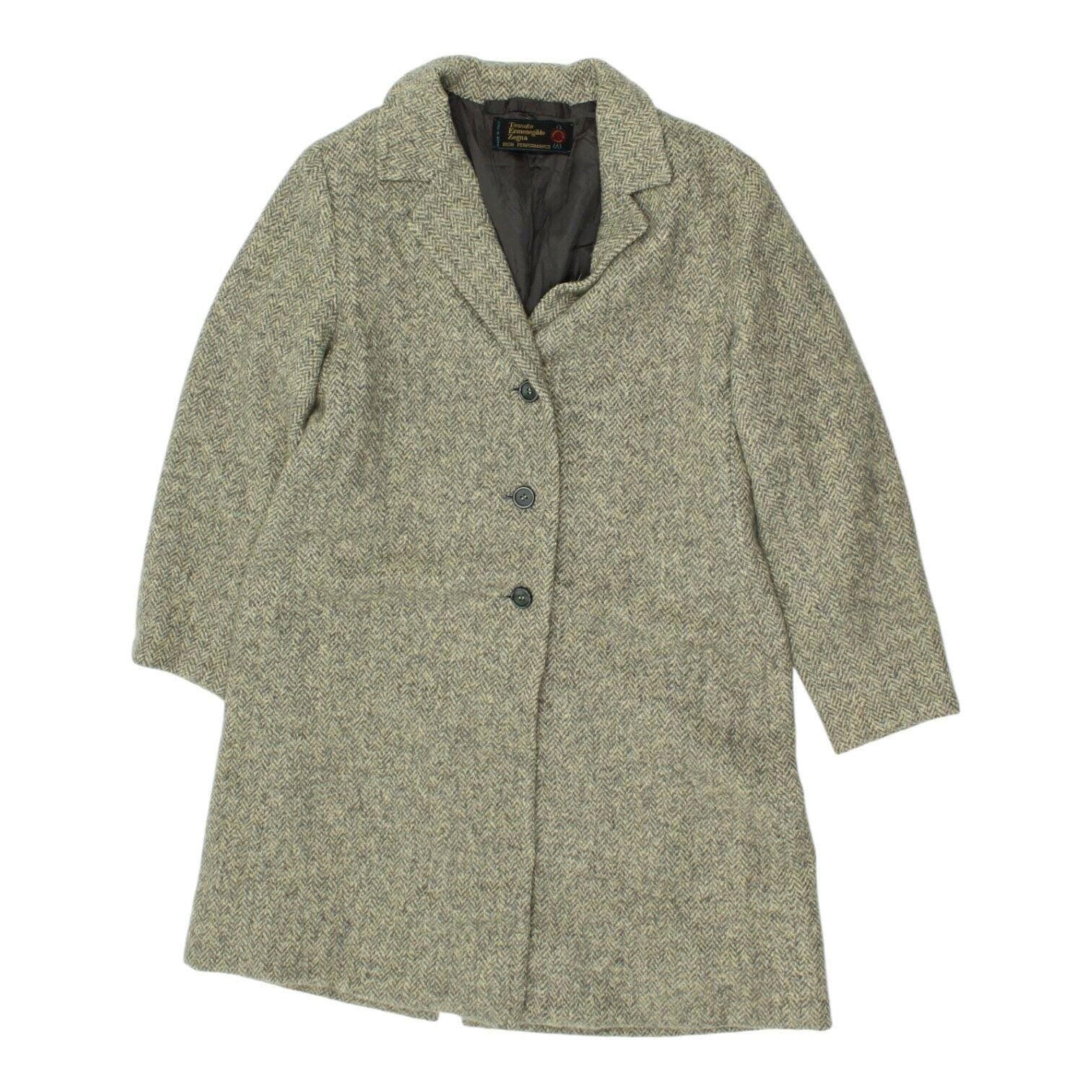 Ermenegildo Zegna Womens Overcoat Vintage Grey Jacket High End Designer Coat Graphic Tee – Everyday Comfort · Great Gift For Fans