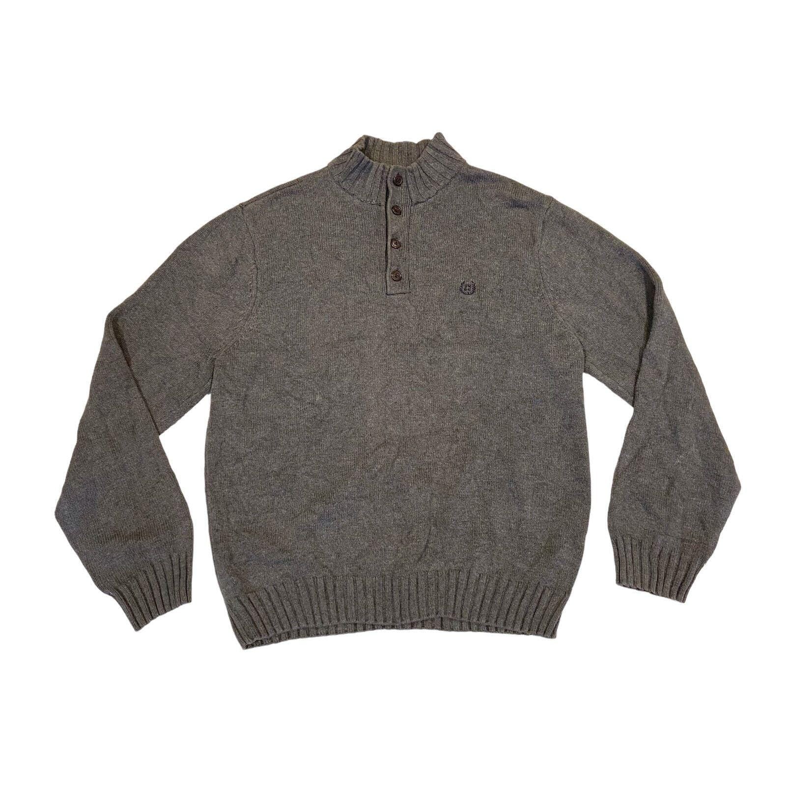 Ralph Lauren Chaps Jumper Vintage Designer Grey Cotton Knit Button Up Sweater Graphic Tee – Easygoing Wear · Trending Graphic Apparel